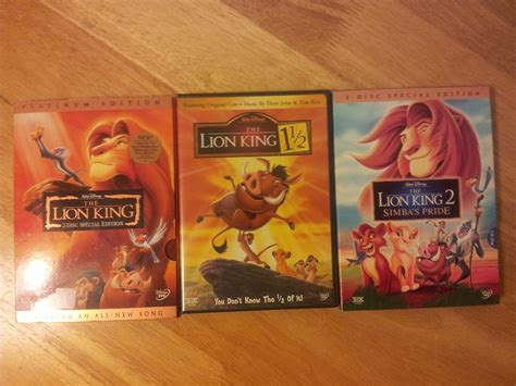 Lion King DVD Combo Pack - Lion King, Lion King 2, & Lion King 1 1/2 - 6 Discs!!