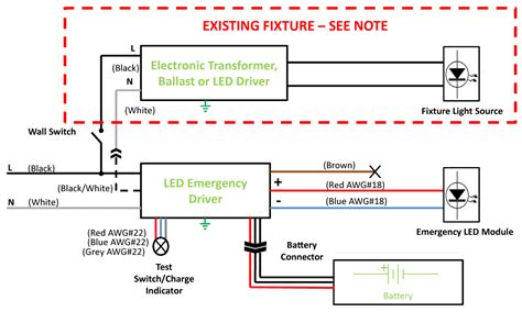 Emergency Led Driver Wiring Diagram - Wiring Work