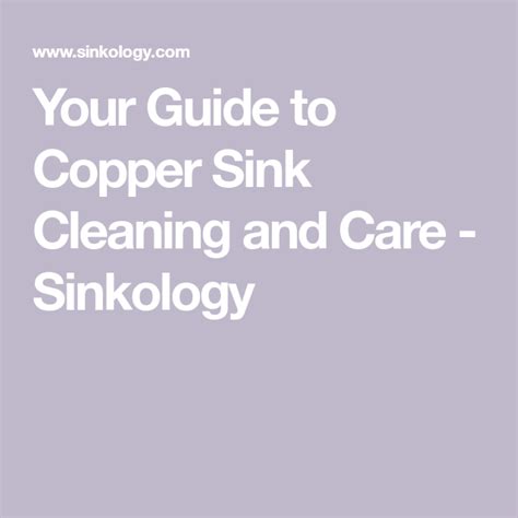 Your Guide to Copper Sink Cleaning and Care - Sinkology Copper Sink Cleaning, Copper Sink ...