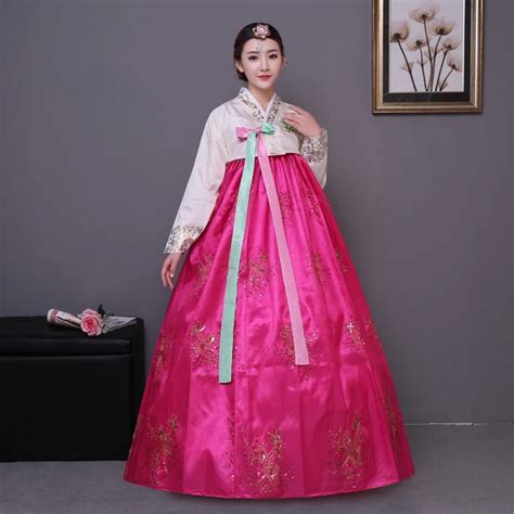 Aliexpress.com : Buy 2017 Embroidery korean traditional dress women hanbok korean national ...