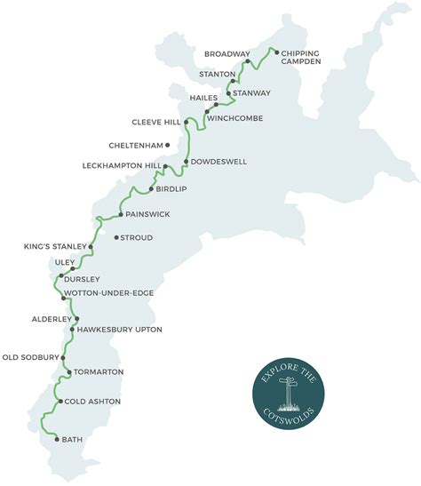 Cotswold Way Map Bath - Vally Isahella