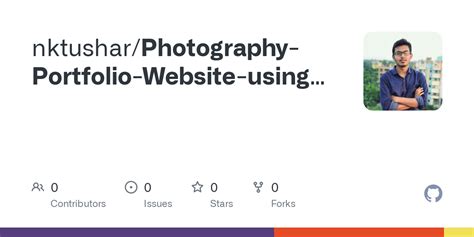 GitHub - nktushar/Photography-Portfolio-Website-using-HTML-CSS-and ...