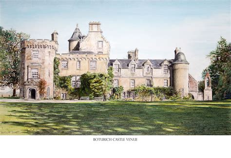 Boturich Castle Illustration | Boturich Castle, Loch Lomond, Ballach, near Alexandria, West ...