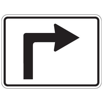 Directional Traffic Signs - Right Turn Arrow Sign | Seton