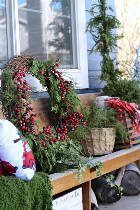 Flower Lighted Christmas Wreaths