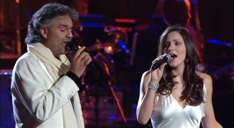 Magical Duet Between Andrea Bocelli And Katharine McPhee Gets Standing Ovation