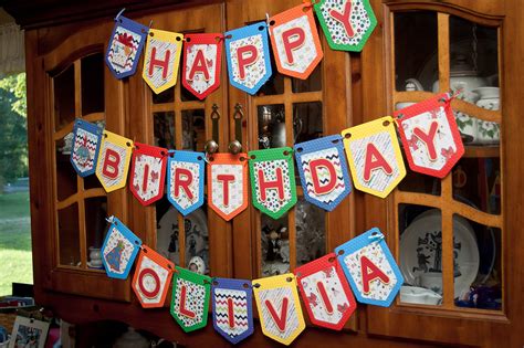 A Hand-made Birthday Banner for Olivia | My sister Amber, ma… | Flickr