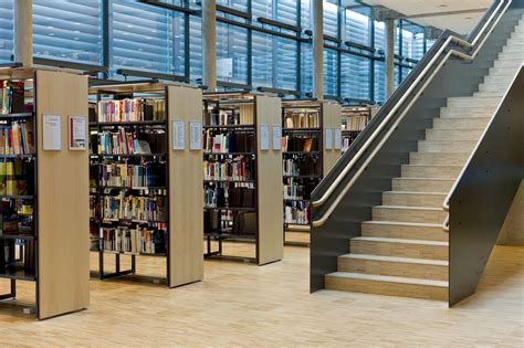 Vestfold, Shelving Systems, Library Design, University, Stairs, Room ...