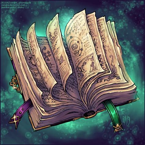 Spellbook by Candra on DeviantArt | Фэнтези рисунки, Концептуальное ...