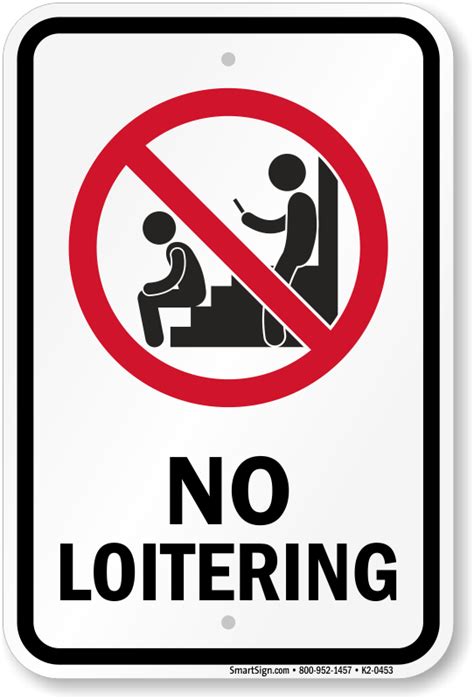 No Loitering Signs | Free PDF Downloads