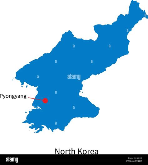 Capital Of North Korea Map – Map Vector