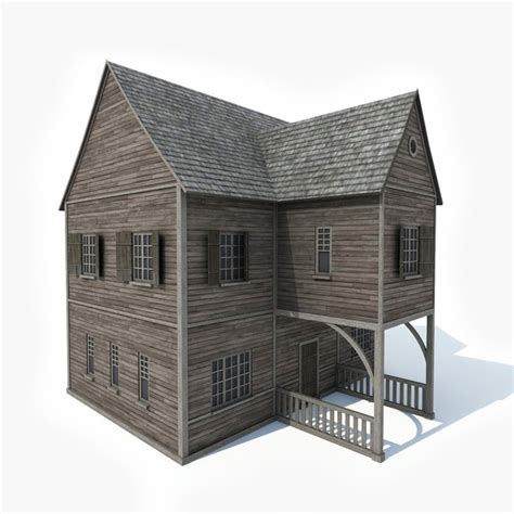 3d model wooden house