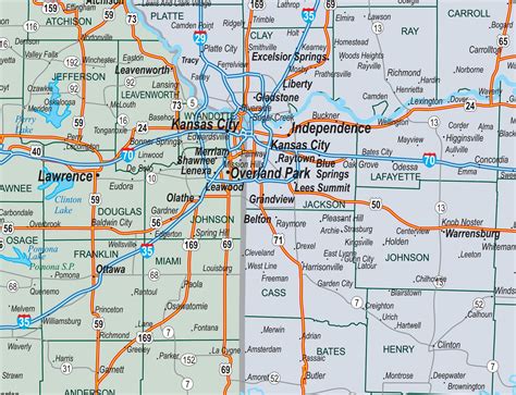 Kansas And Missouri County Map - Tour Map