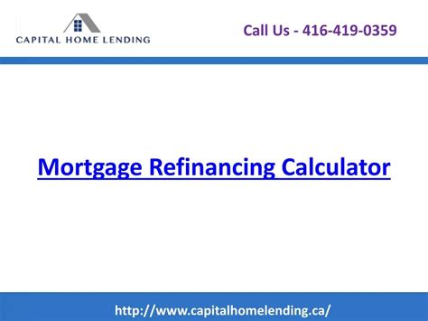 PPT - Mortgage Refinancing Calculator PowerPoint Presentation, free ...