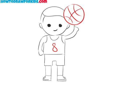 How to Draw a Basketball Player - Easy Drawing Tutorial For Kids