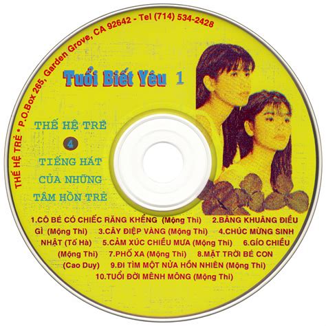 Chia sẻ âm nhạc: Thế Hệ Trẻ CD004 - Tuổi Biết Yêu (NRG)