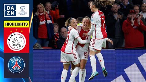 HIGHLIGHTS | Ajax vs. PSG - UEFA Women's Champions League 2023-24 - Win ...