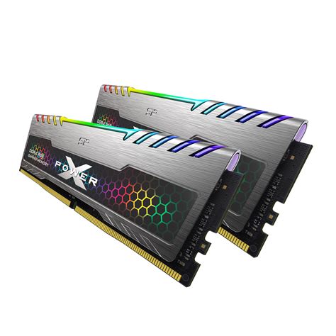 Silicon Power 32GB (2x16GB) SP032GXLZU320FDB 3200MHz Turbine Gaming Desktop Memory RGB DDR4 RAM ...