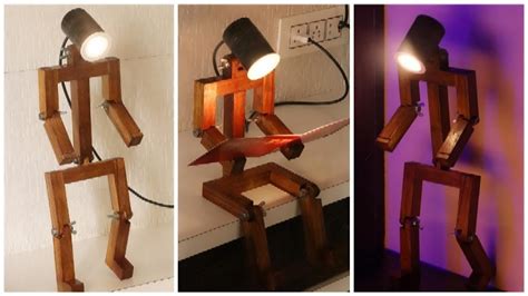 Homemade Wooden Desk Lamp || DIY Articulated Desk Lamp - YouTube