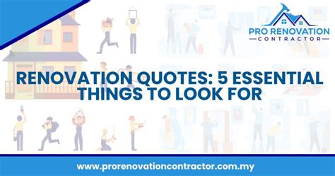 Renovation Quotes: 5 Essential Things To Look For - Pro Renovation Contractor