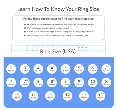 Ring Size Chart Guide: How To Measure Ring Size Printable,, 54% OFF