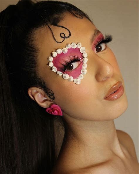 Valentines editorial makeup | Heart face makeup, Photoshoot makeup, Eye makeup art