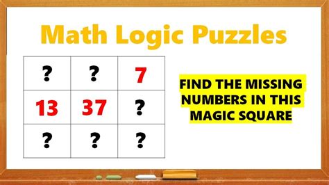 Math Riddles: Solve This Magic Square Puzzle in 20 Seconds