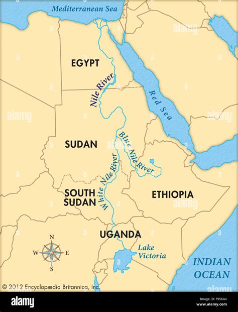 Nile river maps cartography geography nile river hi-res stock photography and images - Alamy