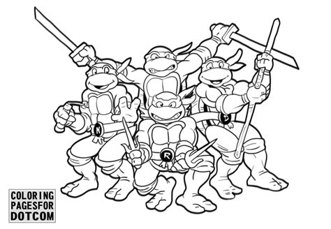 ninja turtles coloring pages 1