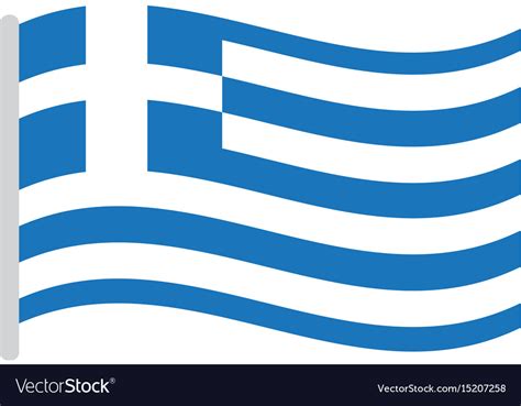 Isolated greek flag Royalty Free Vector Image - VectorStock