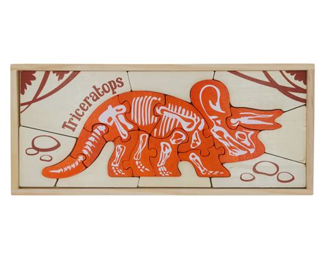 Dino Skeleton Puzzle - Triceratops