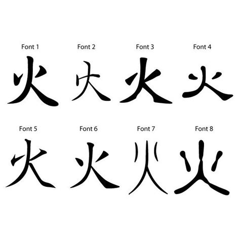 Free Japanese Kanji Symbol for Fire ($10) found on Polyvore | Japanese tattoo words, Kanji ...