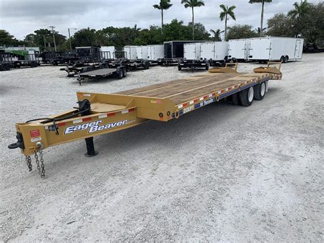 EAGER BEAVER 20 TON DECKOVER HEAVY EQUIPMENT TRAILER 21+6 | All American Trailer Company