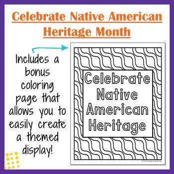 Native American Heritage Month Coloring Pages Printables with Inspiring ...