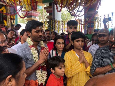 PIC TALK: Dhanush And Aishwarya Dhanush Visit Their Native Temple On ...