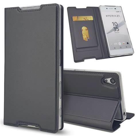 For Sony Xperia Z5 Case Coque Luxury Magnetic Leather Flip Cover For Sony Xperia Z5 Compact Case ...