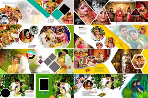 Free download wedding album psd templates 12x36 collection - assistanthor