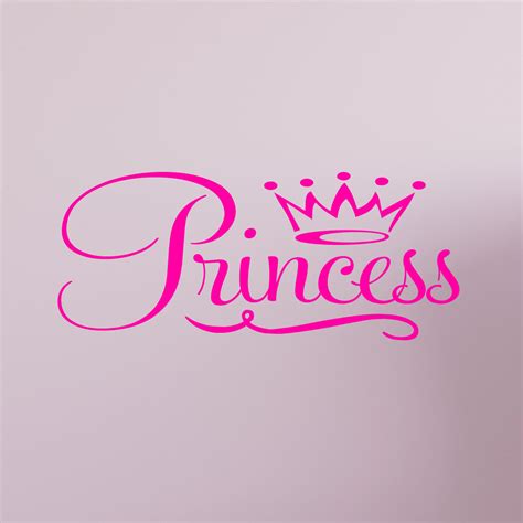 Princess Crown Wall Decal Quote Sticker Removable Nursery Decor #1365 - InnovativeStencils