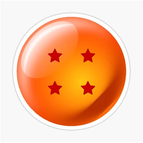 "4 Star Dragonball" Sticker for Sale by AnthonysMerch | Redbubble