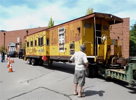 Caboose arrives at Plymouth museum - Plymouth Voice