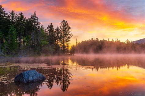 A fiery sunrise in the Adirondack mountains NY [OC][2000X1335] | Adirondack mountains, New york ...