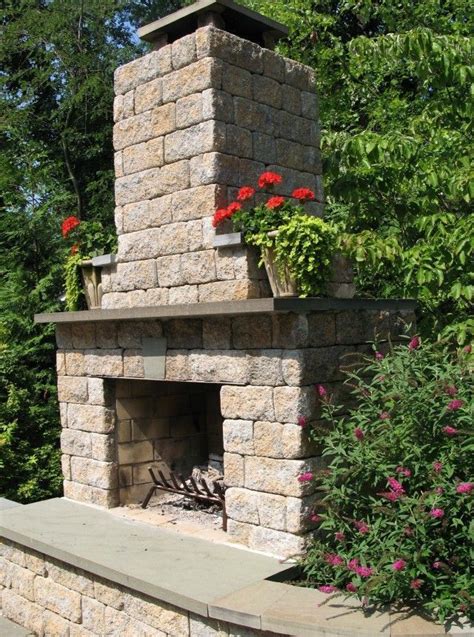 cinder block outdoor fireplace - Google Search - Cinder Blocks - Cinder ...