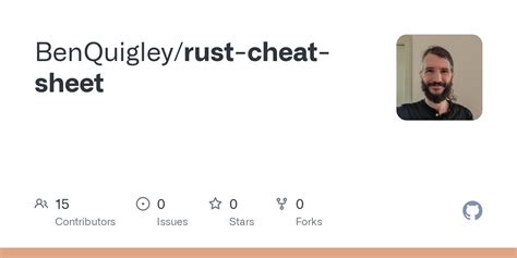 GitHub - BenQuigley/rust-cheat-sheet