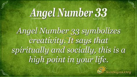 Angel Number 33 Meaning A Sign Of Creativity? Find Out Here. - SunSigns.Org