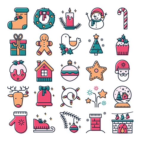 Christmas icon set :: Behance