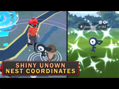 Pokemon Go Shiny Unown Nest Coordinates Tracker | Get Unlimited Shiny Unown in Pokemon Go - YouTube