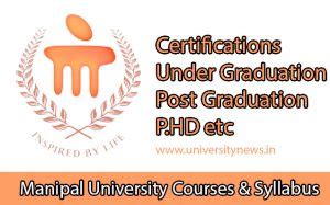 Manipal University Courses and Syllabus PDF Download | University News ...