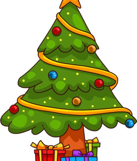Cartoon Christmas Tree, Christmas Tree Drawing, Christmas Tree Clipart, Merry Christmas Quotes ...