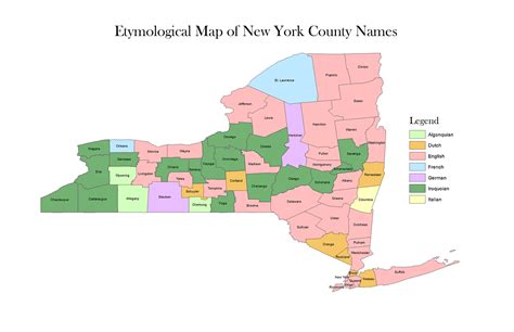 Etymology of New York county names. Marlsfarp:... - Maps on the Web