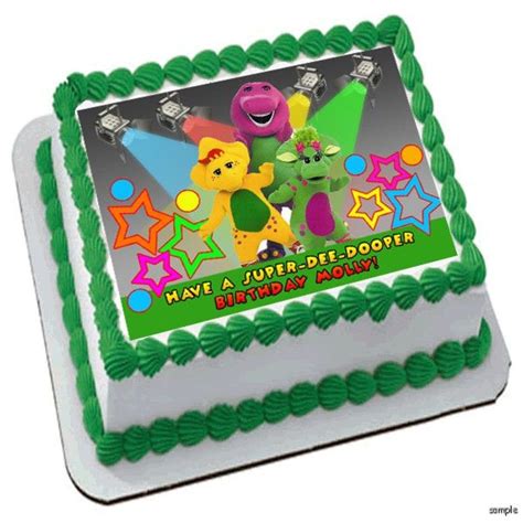 Barney Birthday Cake free image download